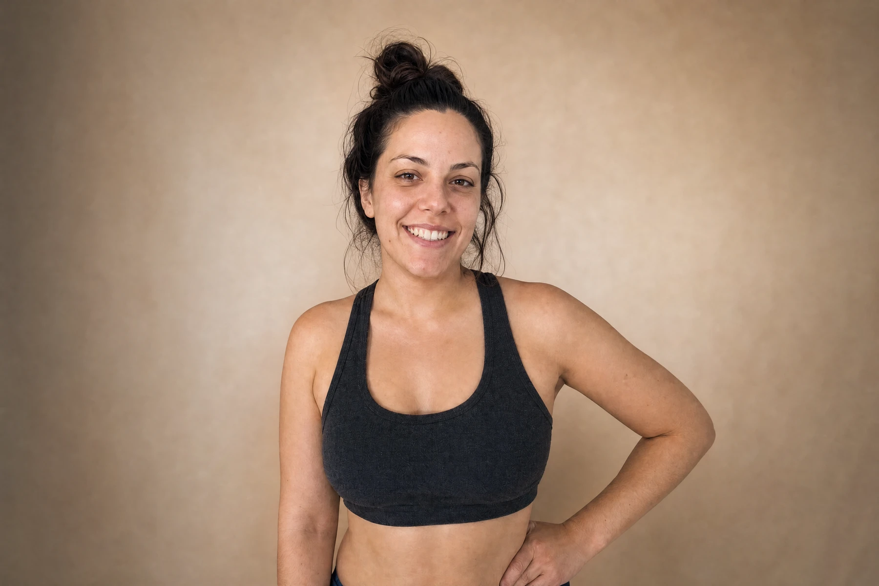 Portrait retouched with AI Photo Editor — after editing