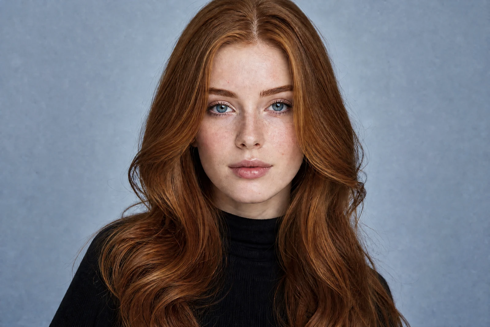Portrait retouch + background swap — before editing