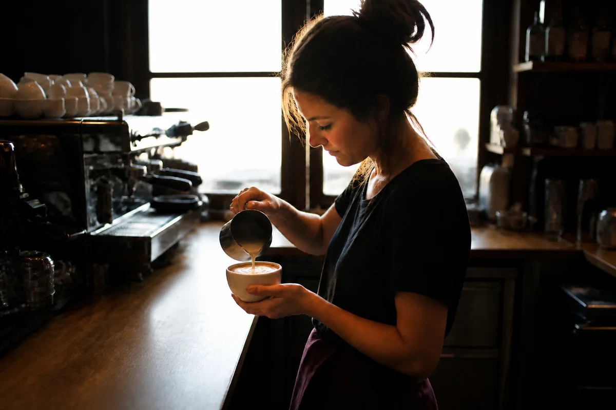 Edit Coffee Shop Photos with AI — after editing