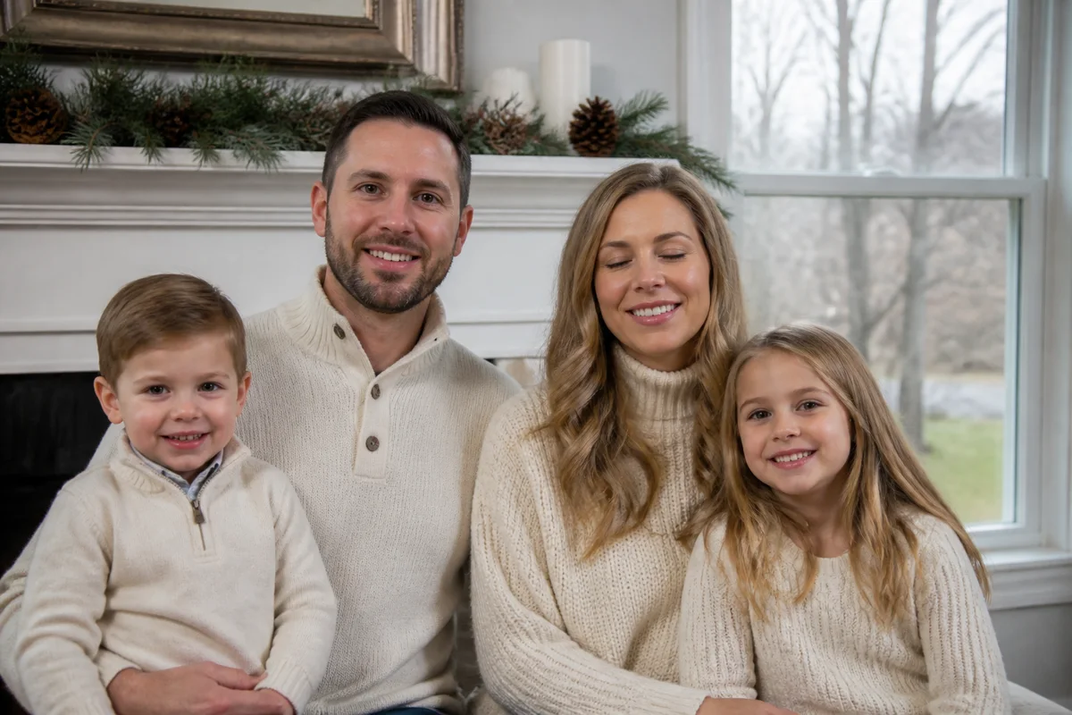 Edit Holiday Card Photos with AI — before editing