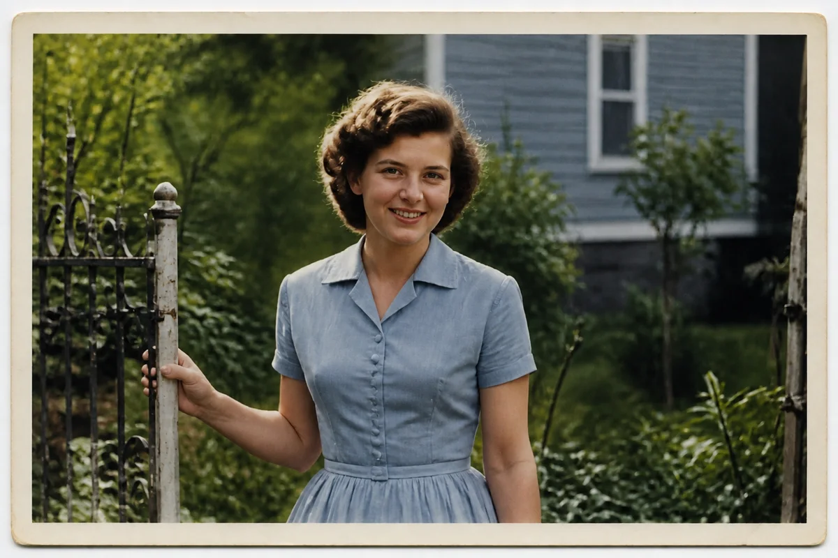 Restore Old Family Photos with AI — after editing