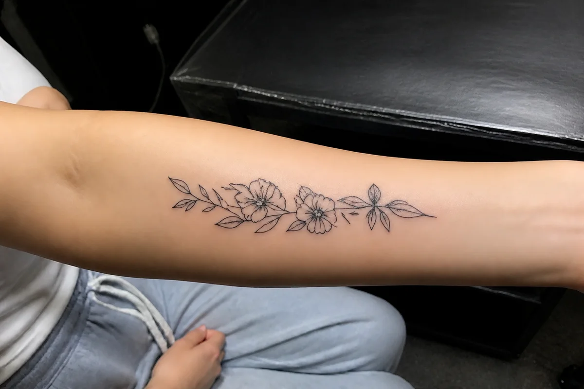 Edit Tattoo Portfolio Photos with AI — after editing