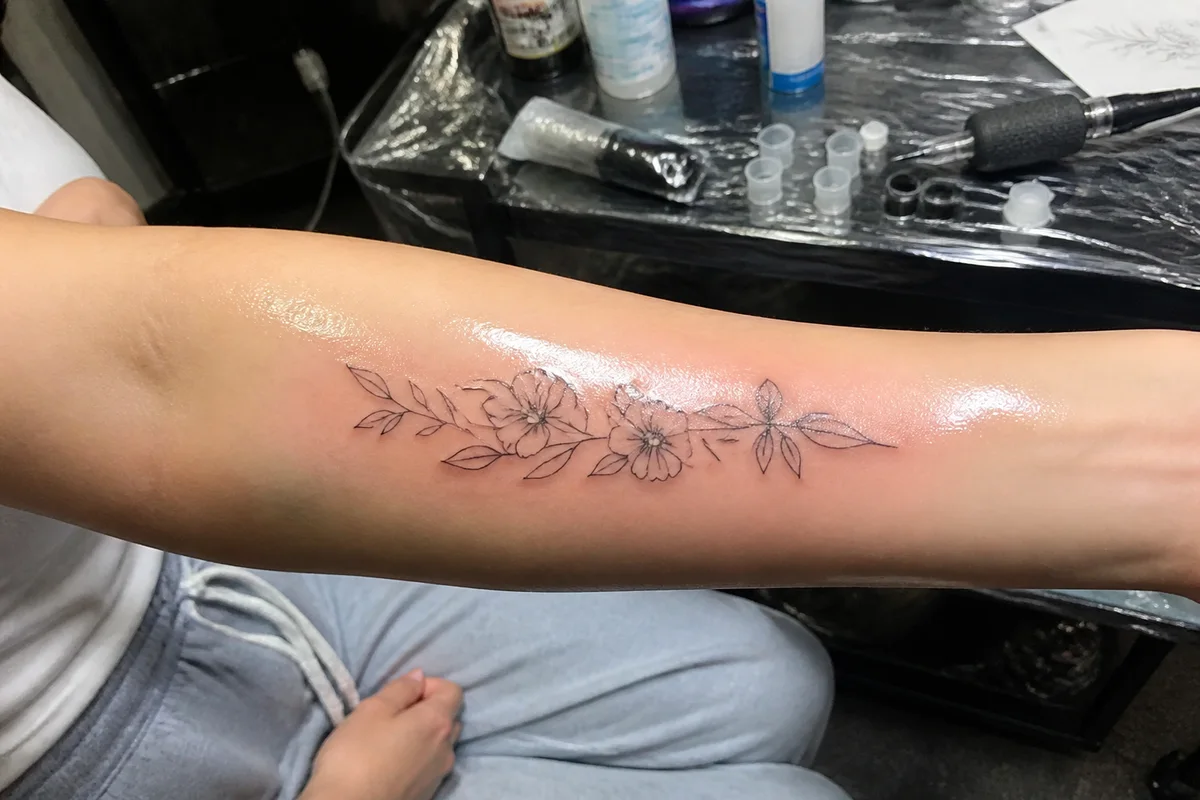 Edit Tattoo Portfolio Photos with AI — before editing